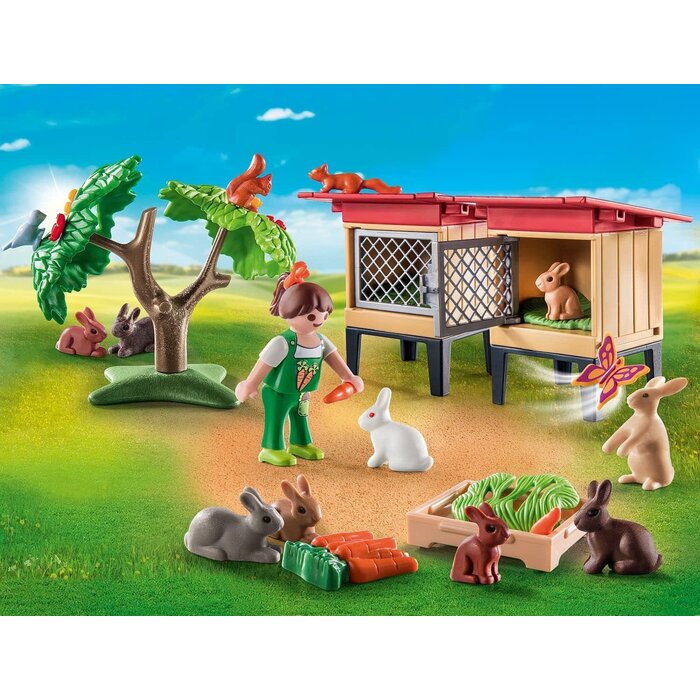 Kaninchenstall Spielset Bauernhof 41-tlg. - Nachhaltig - bis zu 33% sparen
