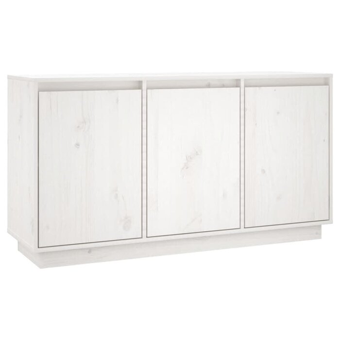 Vidaxl Sideboard aus massivem Kiefernholz, Weiß - 111x34x60 cm - bis zu 35% Rabatt