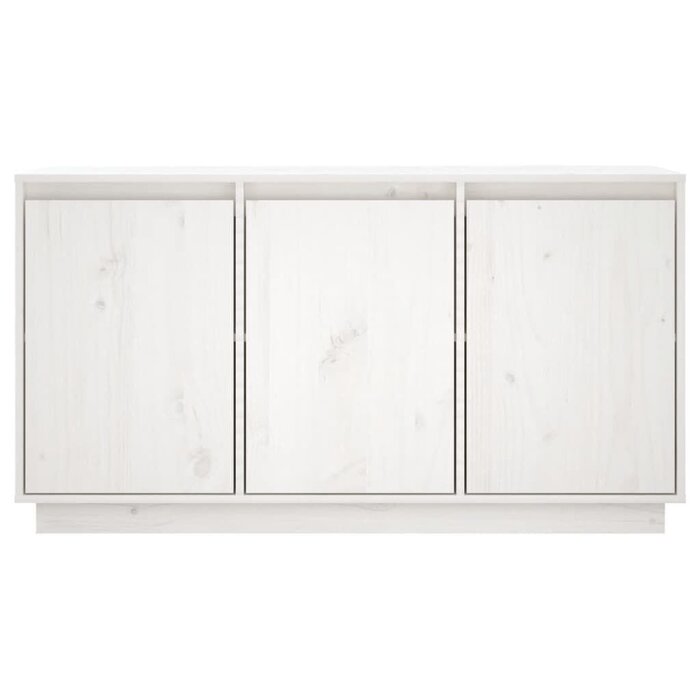 Vidaxl Sideboard aus massivem Kiefernholz, Weiß - 111x34x60 cm - bis zu 35% Rabatt
