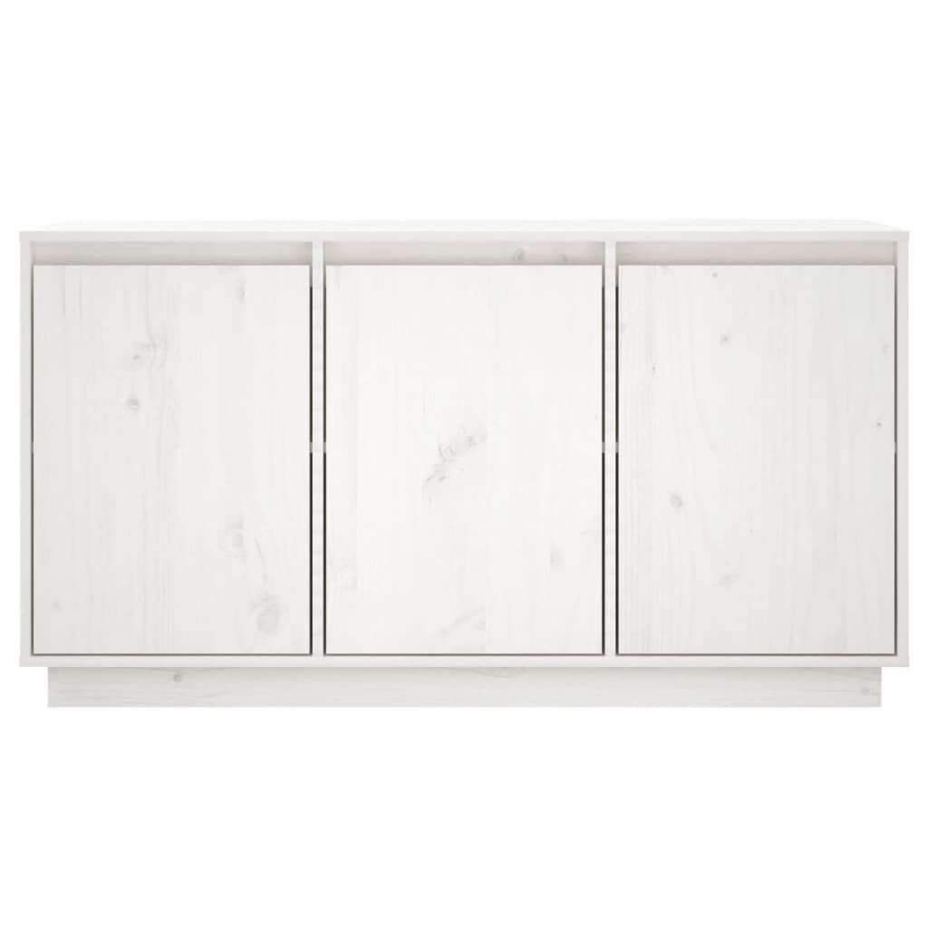 Vidaxl Sideboard aus massivem Kiefernholz, Weiß - 111x34x60 cm - bis zu 35% Rabatt