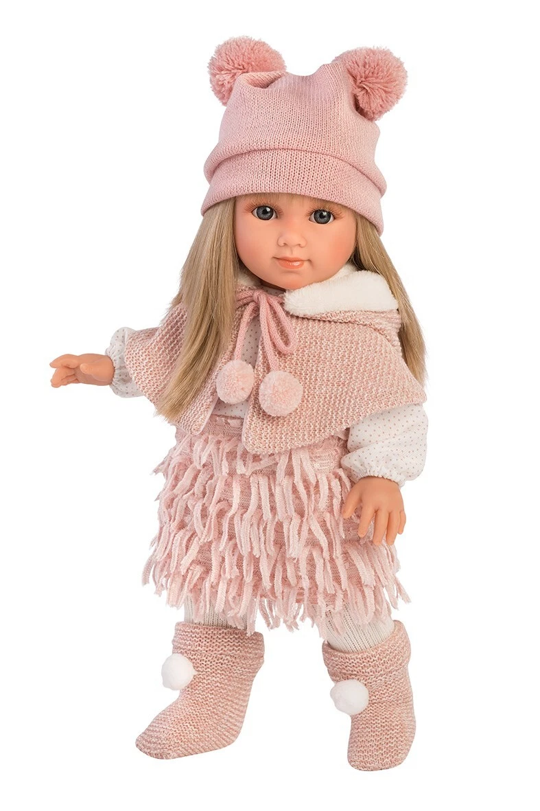 Modepuppe Elena 35 cm, Blond, Blau - Handgefertigt in Spanien, bis zu 36% Rabatt