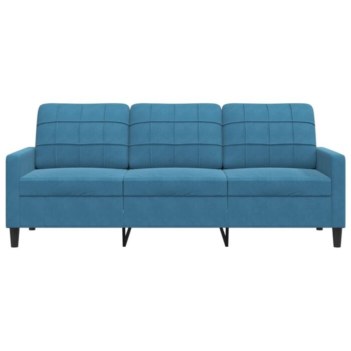 Vidaxl 3-Sitzer Sofa in blauem Samt - Jetzt bis zu 37% Rabatt sichern