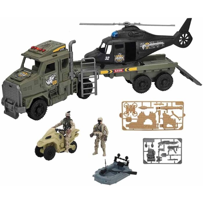 Amazon Großes Militär-Spielset für Kinder - Sofort spielbereit - Bis zu 39% Rabatt