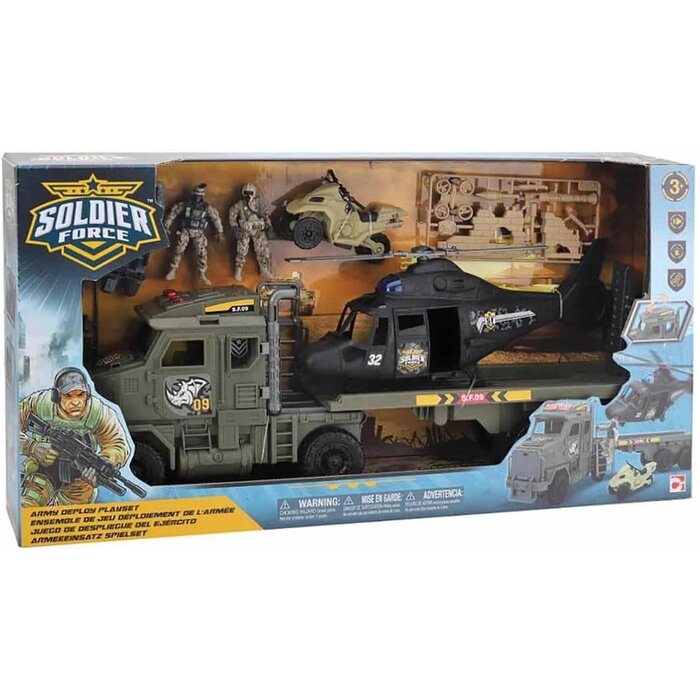 Amazon Großes Militär-Spielset für Kinder - Sofort spielbereit - Bis zu 39% Rabatt
