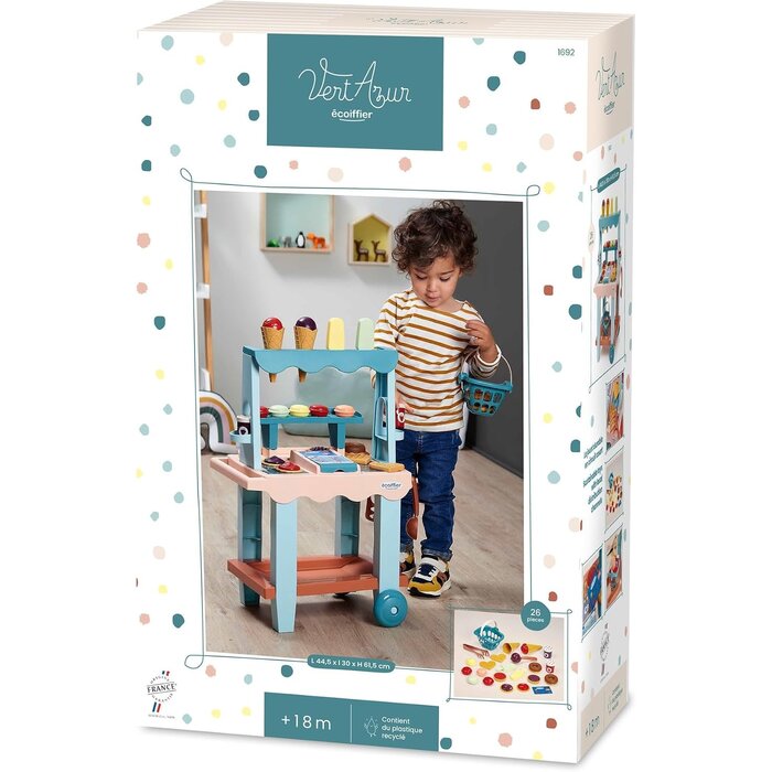 Eisdielen-Spielset mit Einkaufswagen - Kinderspielzeug - bis zu 40% Rabatt