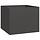 Großes Pflanzbeet 100x100x80cm aus Stahl - Schwarz - bis zu 41% sparen