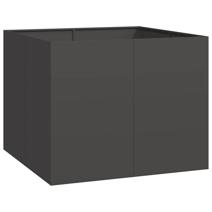 Vidaxl Großes Pflanzbeet 100x100x80cm aus Stahl - Schwarz - bis zu 41% sparen
