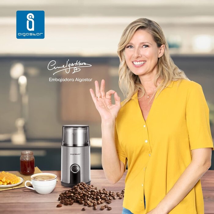 Edelstahl Kaffeemühle 200W, 75g - Jetzt bis zu 31% Rabatt im Outlet