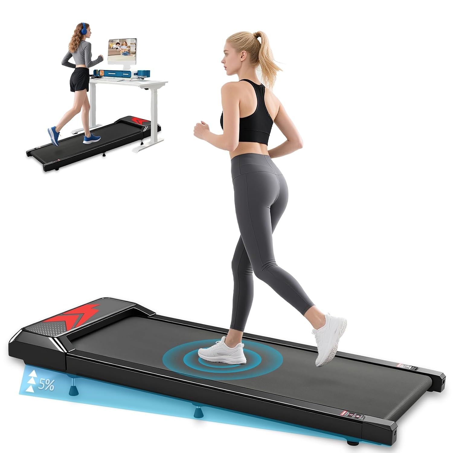Elektrisches Walking Pad, faltbar, 2-6 km/h - Jetzt bis zu 35% Rabatt sparen
