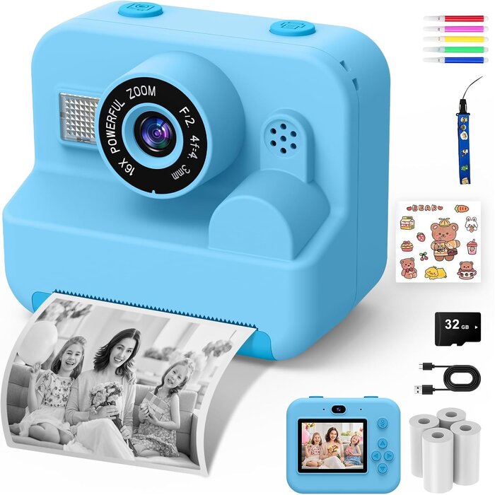 Sofortbildkamera für Kinder mit 1080P & 32GB - jetzt bis zu 32% sparen