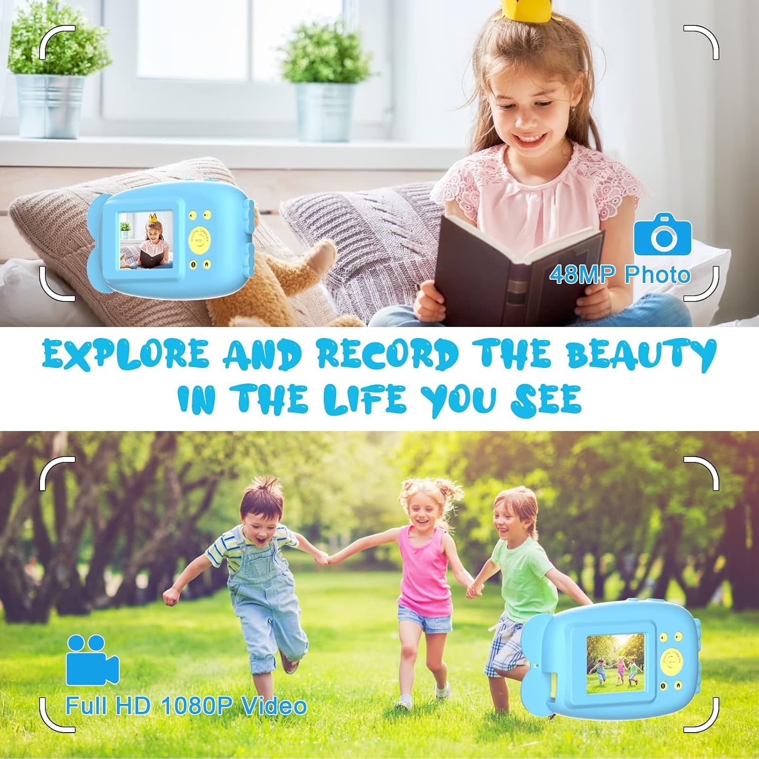 Digitale Kinderkamera 48MP - Robust & wasserdicht - Jetzt bis zu 33% sparen