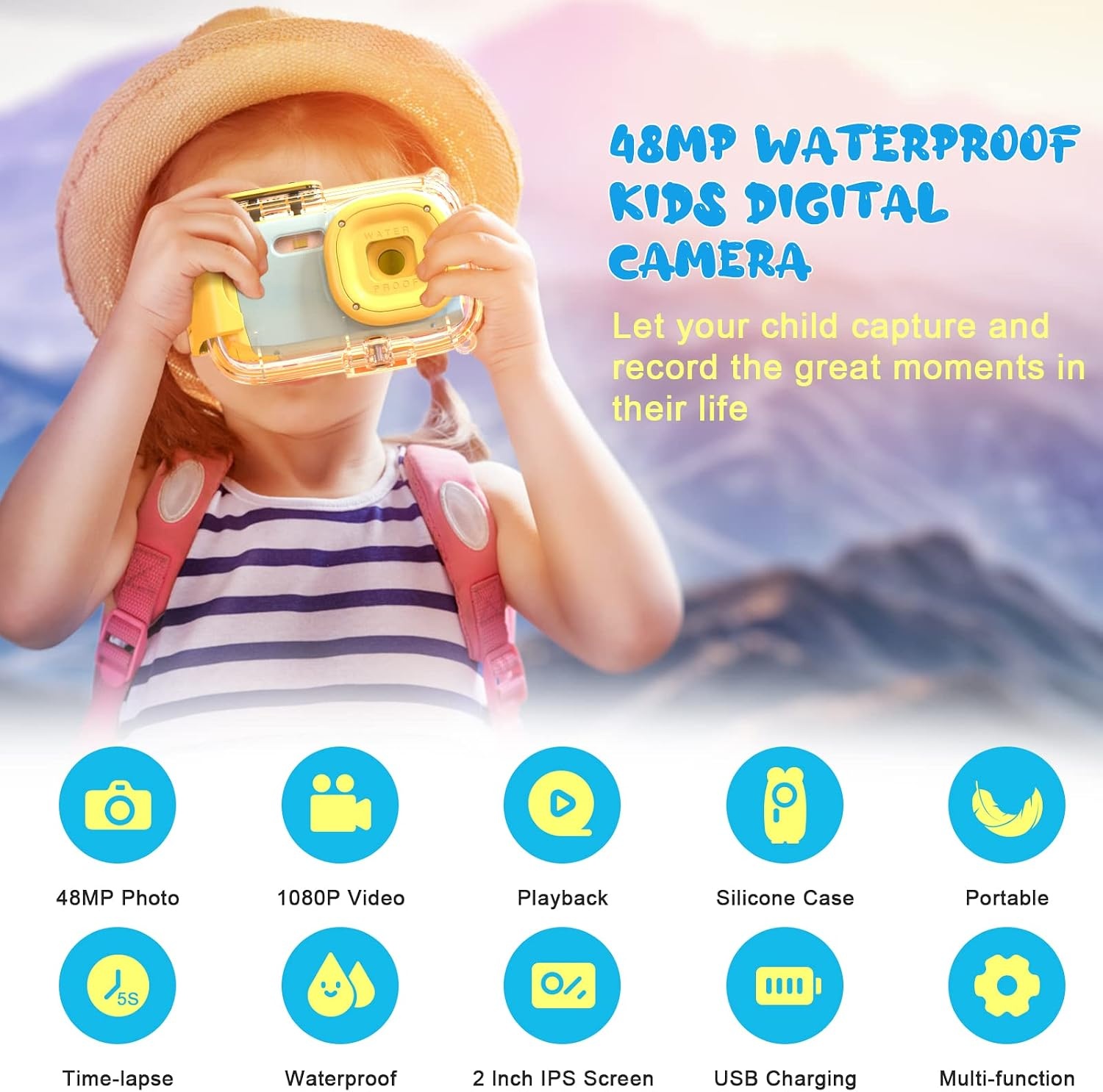 Digitale Kinderkamera 48MP - Robust & wasserdicht - Jetzt bis zu 33% sparen