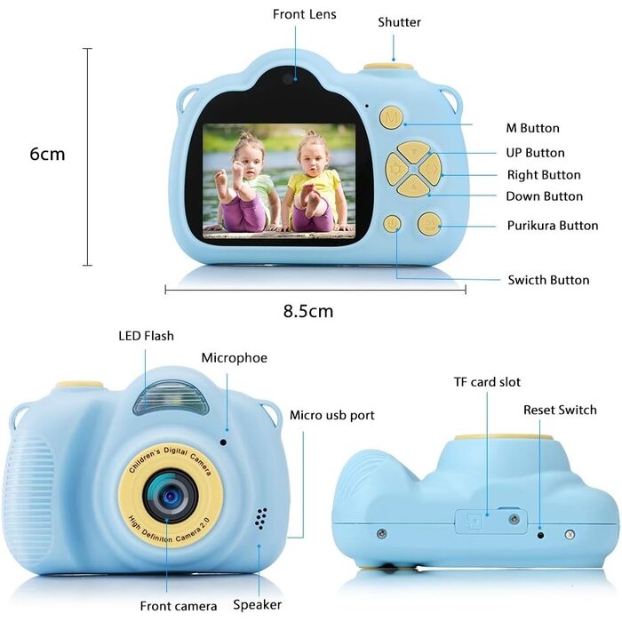 Kinder-Digitalkamera 1080P mit 32GB SD-Karte - jetzt bis zu 32% günstiger