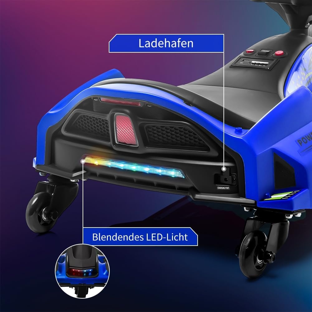 Elektrisches Drift-Gokart für Kinder - bis zu 35% Rabatt im Outlet