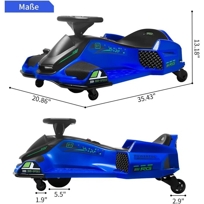 Elektrisches Drift-Gokart für Kinder - bis zu 35% Rabatt im Outlet