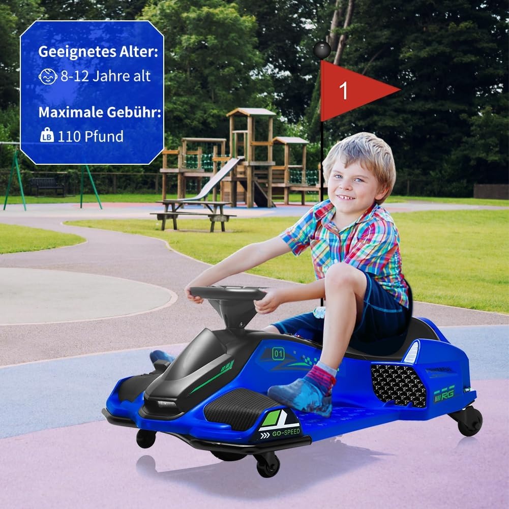 Elektrisches Drift-Gokart für Kinder - bis zu 35% Rabatt im Outlet