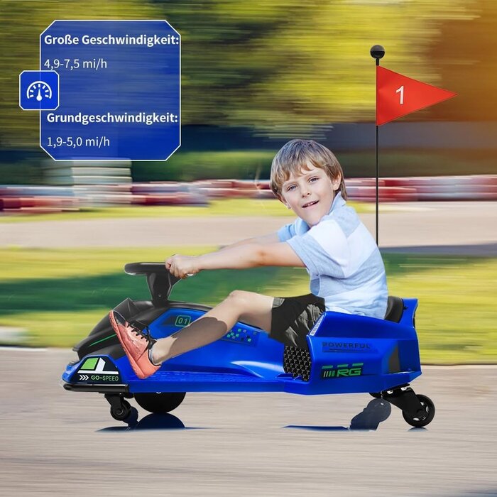 Elektrisches Drift-Gokart für Kinder - bis zu 35% Rabatt im Outlet