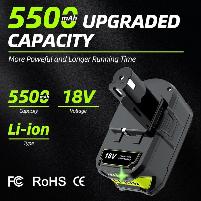 18V Akku-Set 5500mAh mit Dual-Ladegerät - Jetzt bis zu 34% günstiger