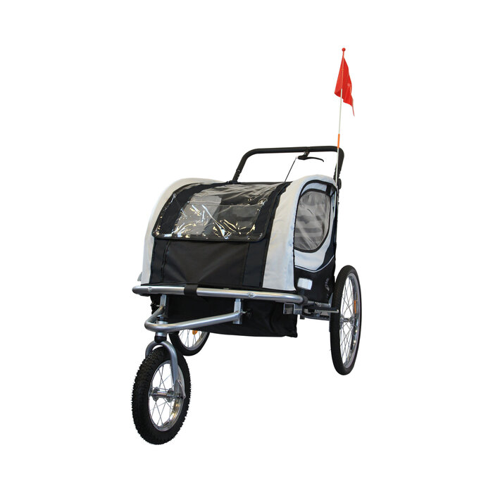 Viking Choice 2-Sitzer Fahrradanhänger & Buggy - Mit Stoßdämpfern - Jetzt bis zu 35% sparen