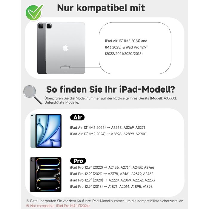 Premium Tastatur für iPad Air 13" & Pro 12,9" - Outlet-Deal bis zu 34% günstiger