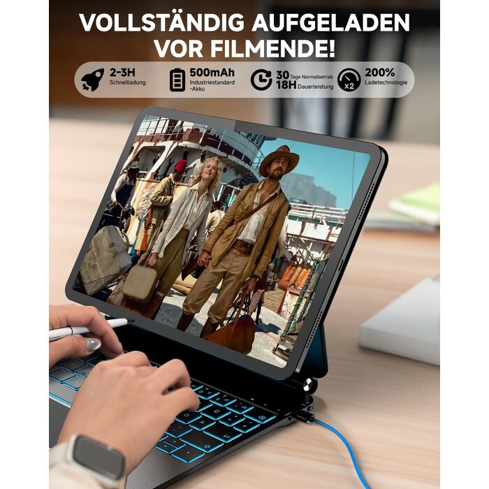 Premium Tastatur für iPad Air 13" & Pro 12,9" - Outlet-Deal bis zu 34% günstiger