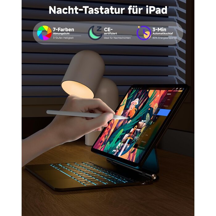 Premium Tastatur für iPad Air 13" & Pro 12,9" - Outlet-Deal bis zu 34% günstiger