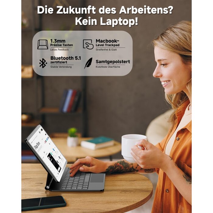 Premium Tastatur für iPad Air 13" & Pro 12,9" - Outlet-Deal bis zu 34% günstiger