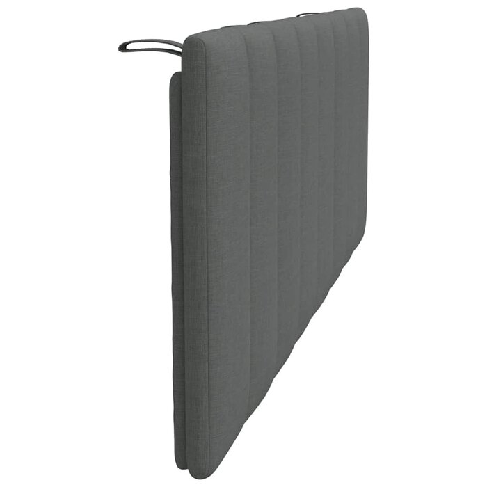 Vidaxl Bettkopfteil-Kissen Hanko 140 cm, Dunkelgrau - bis zu 35% Rabatt