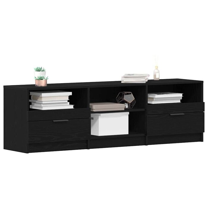 Vidaxl Moderner TV-Schrank Schwarz, 150 cm - Jetzt bis zu 30% günstiger