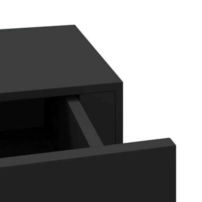 Vidaxl Wandregal mit Schublade 60cm - Schwarz - Platzsparend - bis zu 33% Rabatt