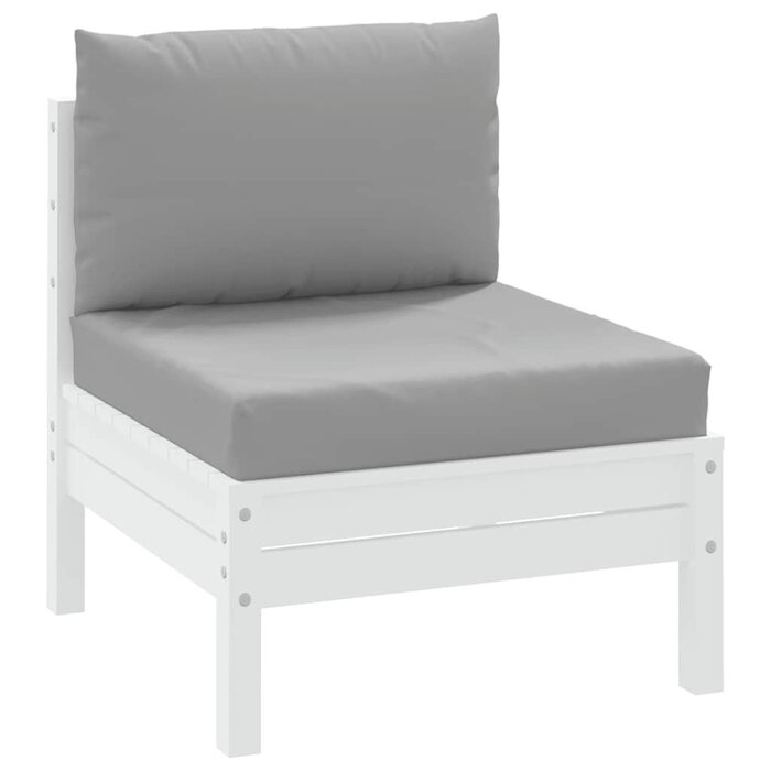 Vidaxl Palettenkissen Set 2-tlg. Grau 60x60 cm - Jetzt bis zu 32% günstiger