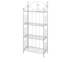 Vidaxl Pflanzenregal Maria Weiß 153cm - Stilvolles Blumenregal - Sparen Sie bis zu 46%