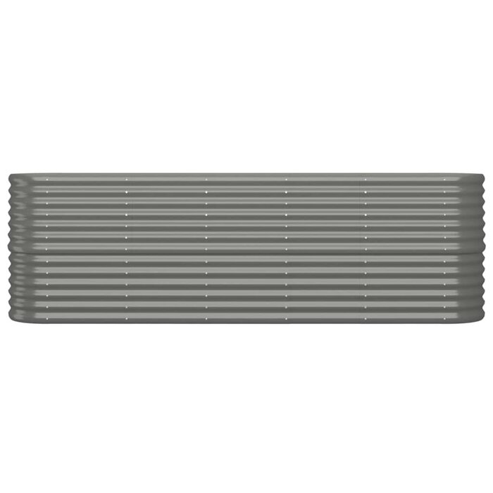 Vidaxl Großes Hochbeet 224x40x68 cm, Stahl Grau - jetzt bis zu 29% reduziert