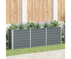 Vidaxl Hochbeet aus verzinktem Stahl 240x40x77cm - Jetzt bis zu 29% Rabatt