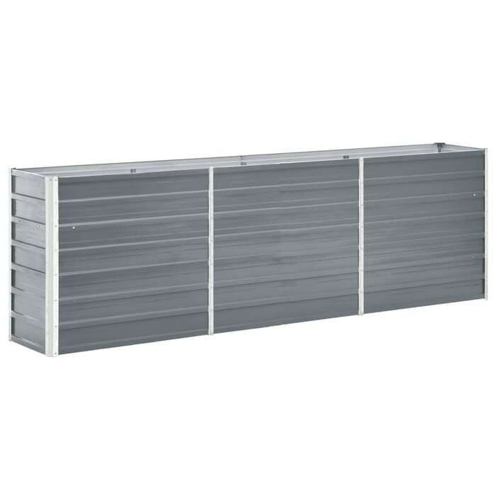 Vidaxl Hochbeet aus verzinktem Stahl 240x40x77cm - Jetzt bis zu 29% Rabatt