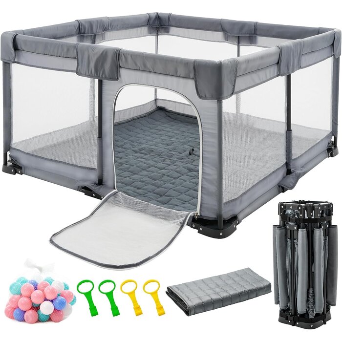 Faltbarer Laufstall für Babys 127x127 cm - Jetzt bis zu 34% Rabatt sichern