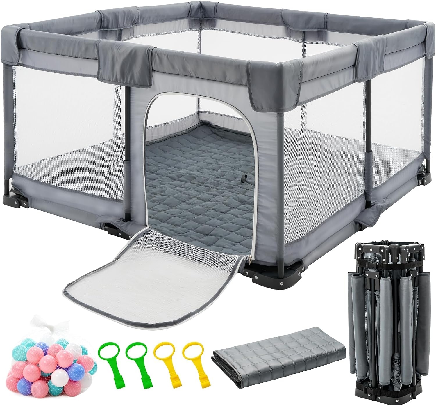 Faltbarer Laufstall für Babys 127x127 cm - Jetzt bis zu 34% Rabatt sichern