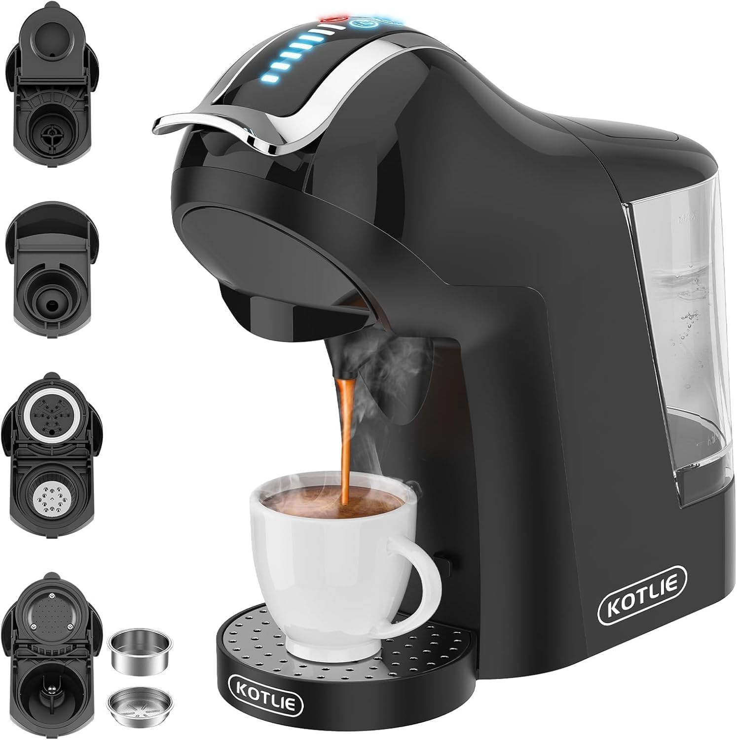 5-in-1 Espressomaschine 19 Bar - Vielseitig & kompakt - Jetzt bis zu 34% sparen