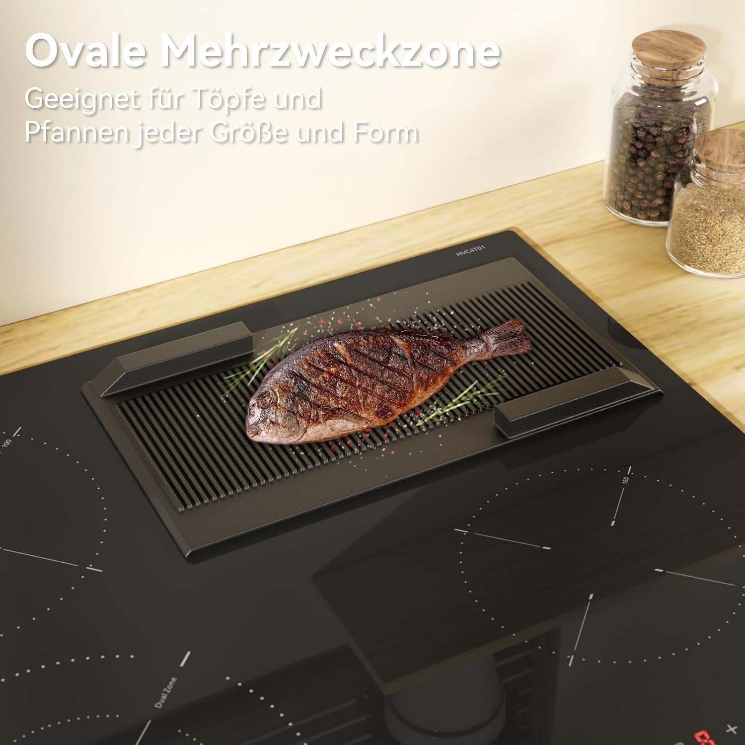 Glaskeramik-Kochfeld 59 cm mit 7200W - Outlet: bis zu 34% sparen