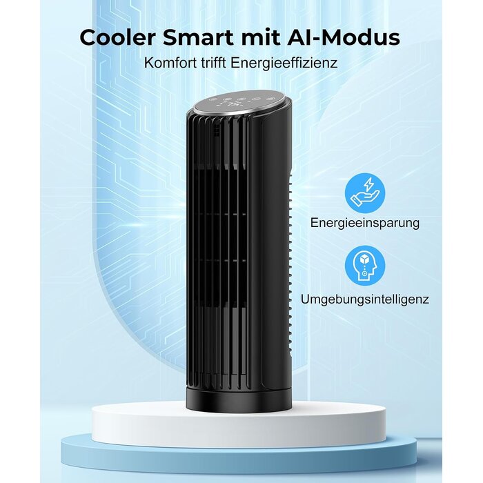 Leiser Turmventilator, 33 cm - 4 Stufen & Fernbedienung - bis zu 33% sparen