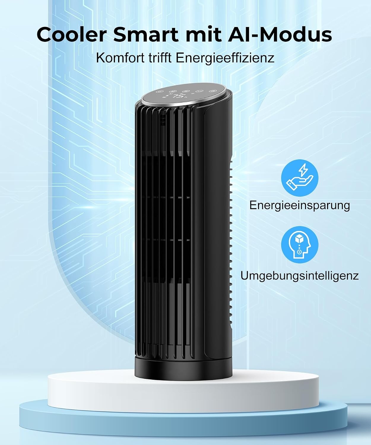 Leiser Turmventilator, 33 cm - 4 Stufen & Fernbedienung - bis zu 33% sparen