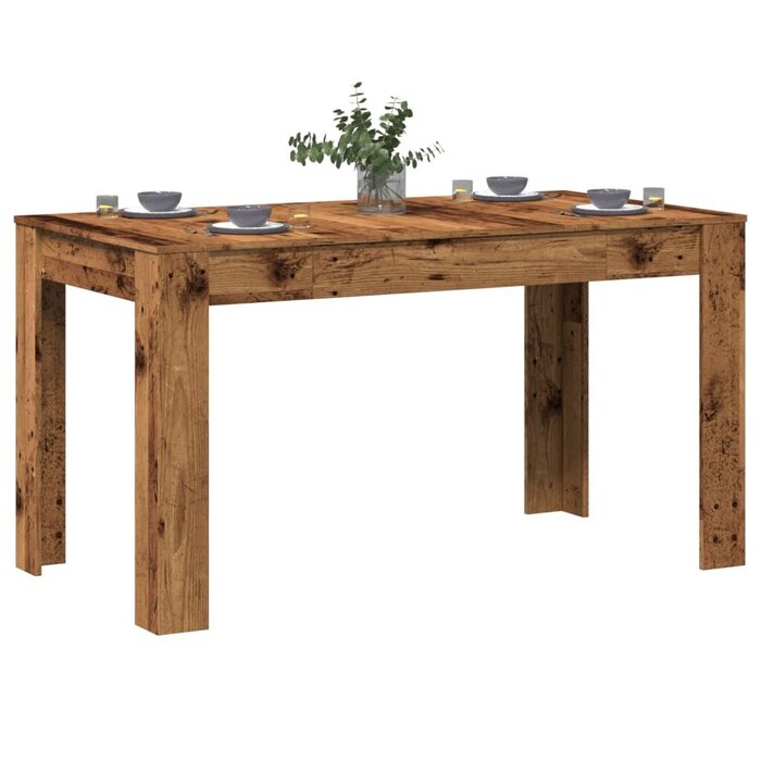 Vidaxl Moderner Esstisch 140 cm in Altholz-Optik - bis zu 35% Rabatt