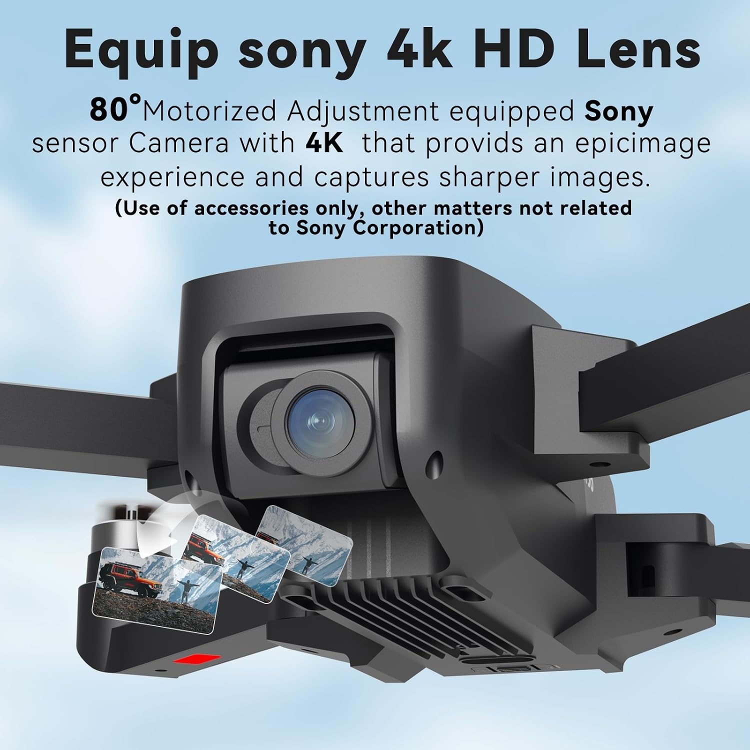 4K Kameradrohne mit GPS & Sony-Sensor - Jetzt bis zu 33,9 % Rabatt sichern