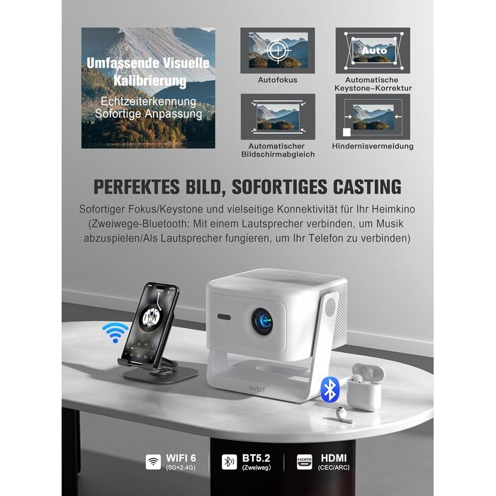 Smarter 4K Full HD Beamer mit Google TV - bis zu 34,4% Rabatt