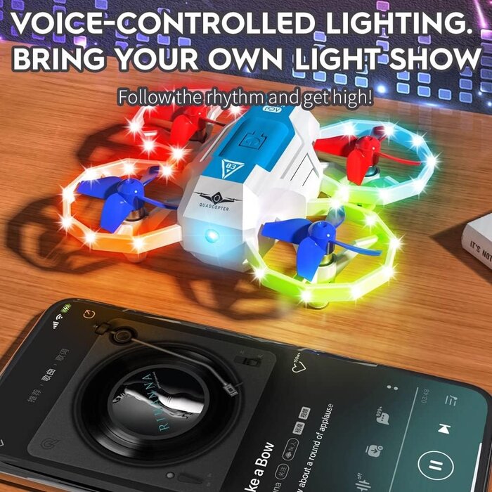 Mini-Drohne für Kinder - RC Quadrocopter mit Licht & 3D-Flip - bis zu 31 % Rabatt