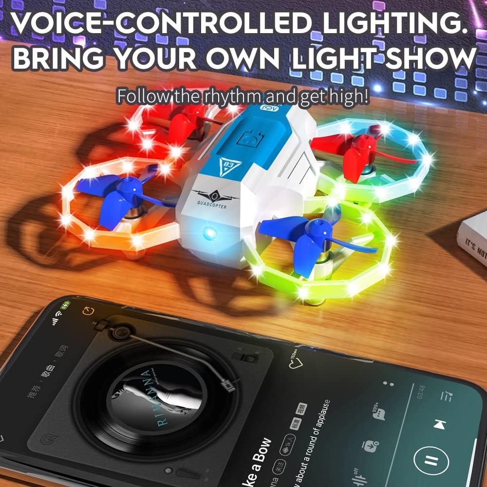 Mini-Drohne für Kinder - RC Quadrocopter mit Licht & 3D-Flip - bis zu 31 % Rabatt