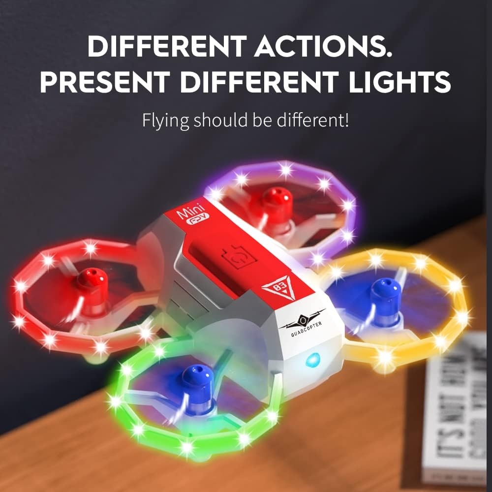Mini-Drohne für Kinder - RC Quadrocopter mit Licht & 3D-Flip - bis zu 31 % Rabatt