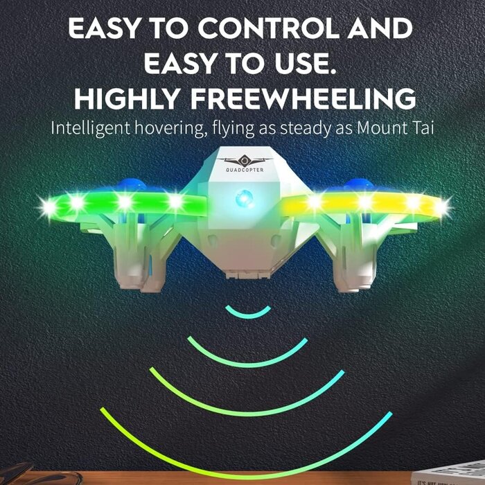 Mini-Drohne für Kinder - RC Quadrocopter mit Licht & 3D-Flip - bis zu 31 % Rabatt