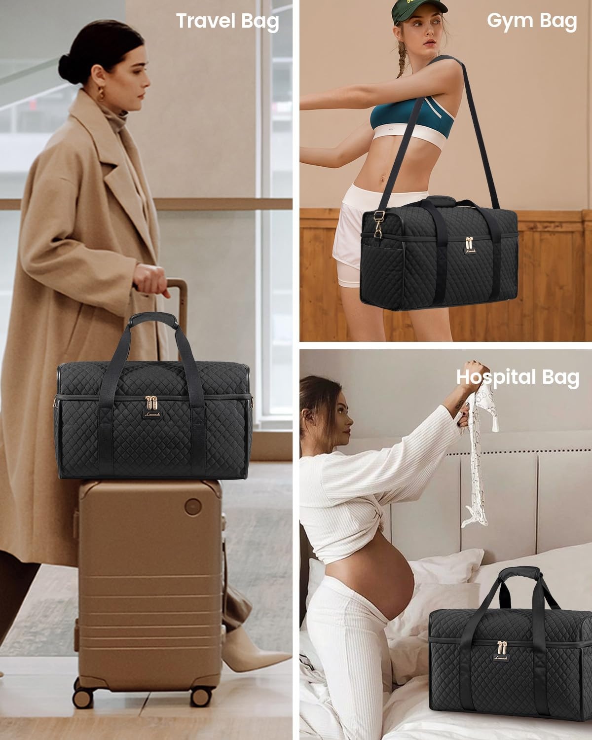 XL Weekender Reisetasche - Wasserabweisend & 180° Öffnung - bis zu 32,9% Rabatt