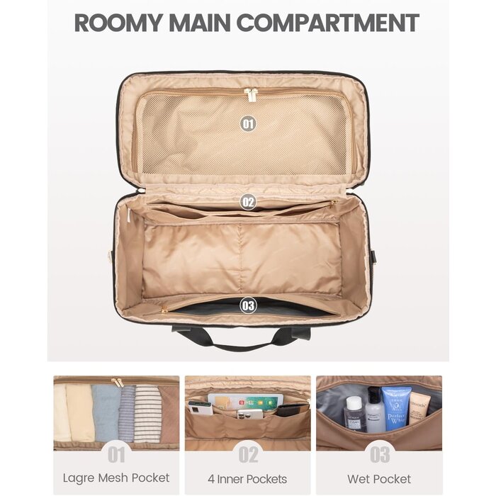 XL Weekender Reisetasche - Wasserabweisend & 180° Öffnung - bis zu 32,9% Rabatt